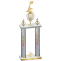 Double Silver Glacier Fourth Place Golf Trophy