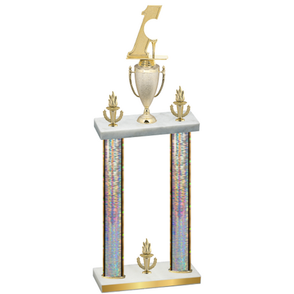 Double Silver Glacier Victory Golf Trophy