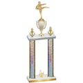 Double Silver Glacier Third Place Karate Trophy
