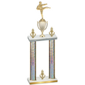 Double Silver Glacier Victory Karate Trophy