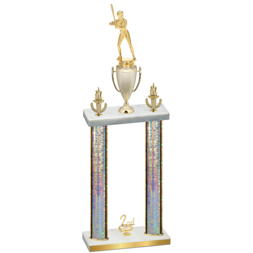 Double Silver Glacier Second Place Softball Trophy