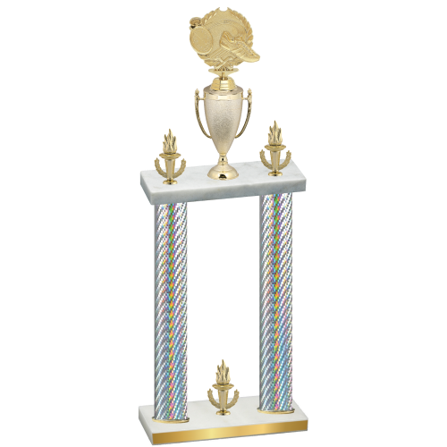 Double Silver Carbon Fiber Victory Running Trophy