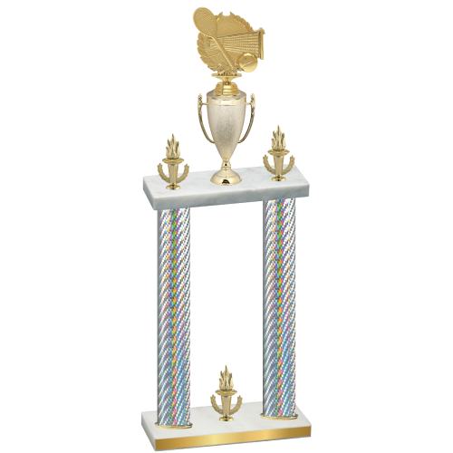 Double Silver Carbon Fiber Victory Tennis Trophy