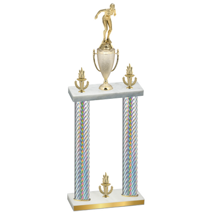 Double Silver Carbon Fiber Victory Tennis Trophy