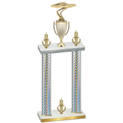 Double Silver Carbon Fiber Victory Cars Trophy