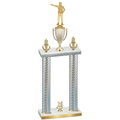 Double Silver Carbon Fiber Year Shooter Trophy