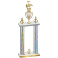 Double Silver Carbon Fiber Year Music Trophy