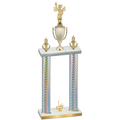 Double Silver Carbon Fiber First Place Academics Trophy