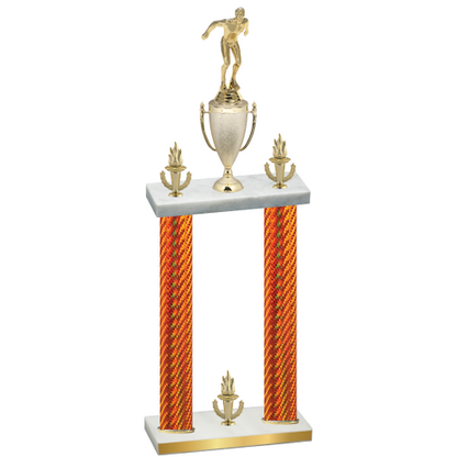 Double Orange Carbon Fiber Victory Swimming Trophy