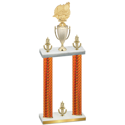 Double Orange Carbon Fiber Victory Swimming Trophy