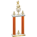 Double Orange Carbon Fiber Victory Hockey Trophy