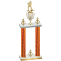 Double Orange Carbon Fiber Victory Hockey Trophy