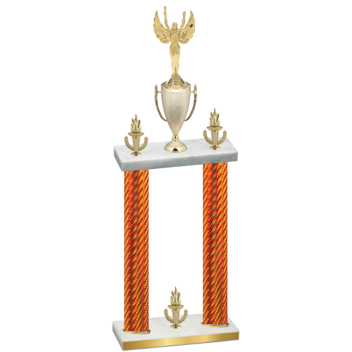 Double Orange Carbon Fiber Victory Victory Trophy