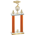 Double Orange Carbon Fiber Year Cars Trophy