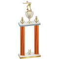 Double Orange Carbon Fiber Year Shooter Trophy