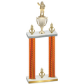 Double Orange Carbon Fiber Victory Holiday Trophy