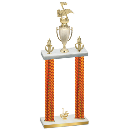 Double Orange Carbon Fiber First Place Music Trophy