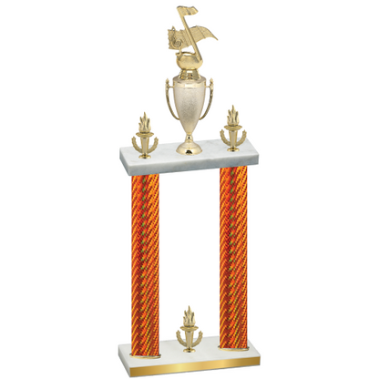 Double Orange Carbon Fiber Victory Music Trophy