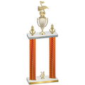 Double Orange Carbon Fiber Year Music Trophy