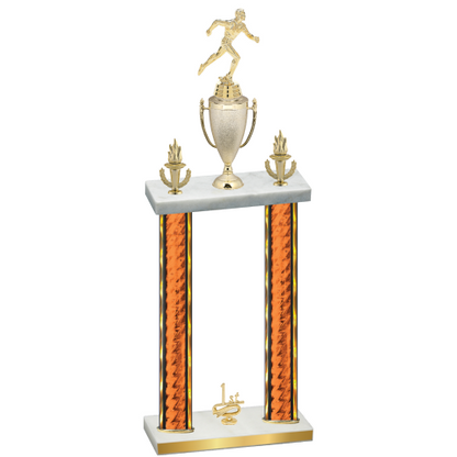 Double Orange Glacier First Place Running Trophy