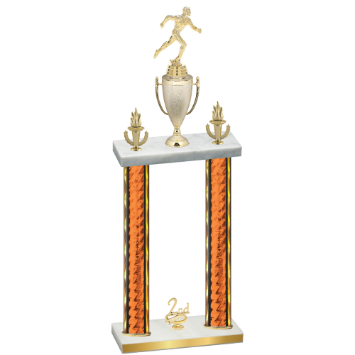 Double Orange Glacier Second Place Running Trophy