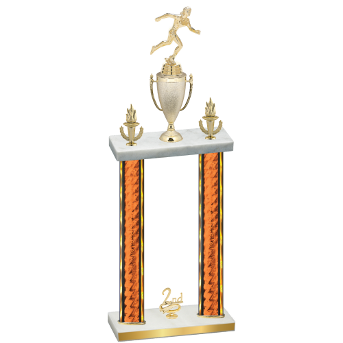 Double Orange Glacier Second Place Running Trophy