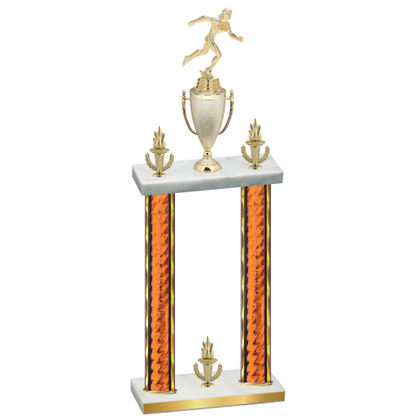 Double Orange Glacier Victory Running Trophy