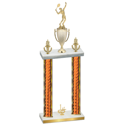 Double Orange Glacier First Place Tennis Trophy