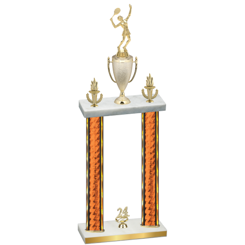 Double Orange Glacier Year Tennis Trophy