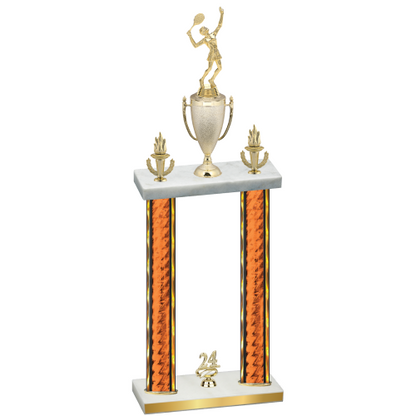 Double Orange Glacier Year Tennis Trophy