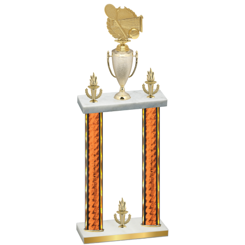 Double Orange Glacier Victory Tennis Trophy