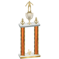 Double Orange Glacier Third Place Wrestling Trophy