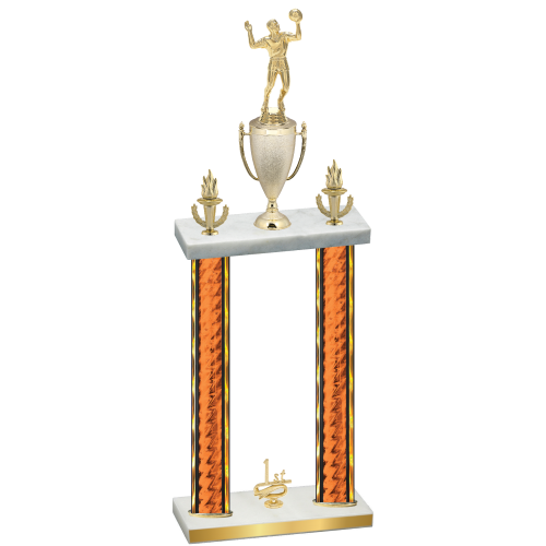 Double Orange Glacier First Place Volleyball Trophy