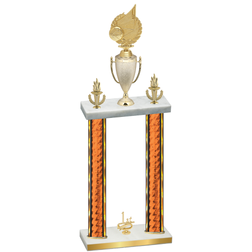 Double Orange Glacier First Place Volleyball Trophy