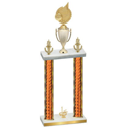 Double Orange Glacier First Place Volleyball Trophy