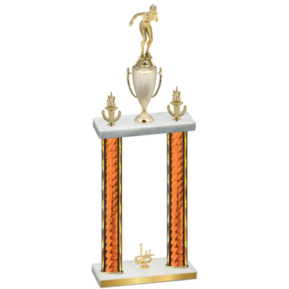 Double Orange Glacier First Place Tennis Trophy