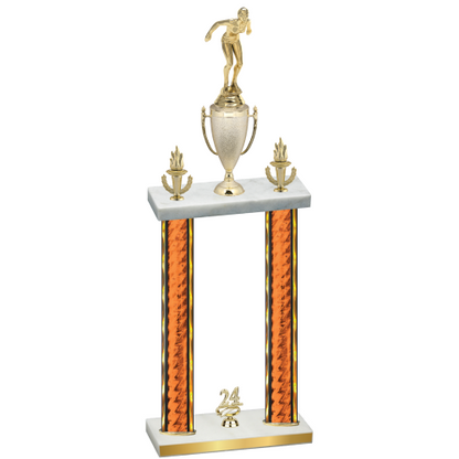 Double Orange Glacier Year Tennis Trophy