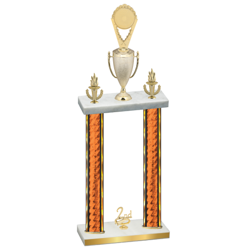 Double Orange Glacier Second Place Insert Trophy