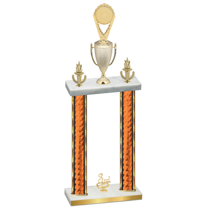 Double Orange Glacier Third Place Insert Trophy