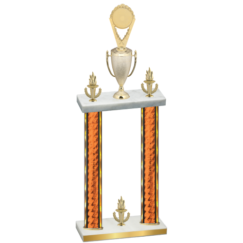 Double Orange Glacier Victory Insert Trophy
