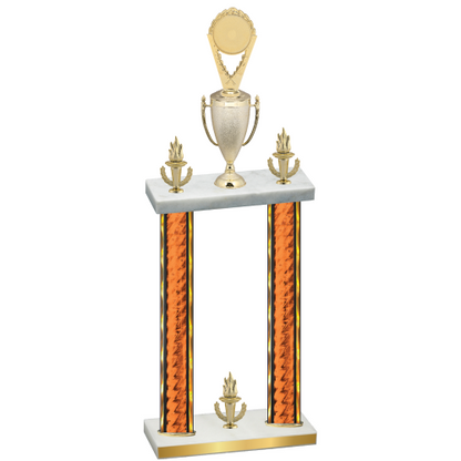 Double Orange Glacier Victory Insert Trophy