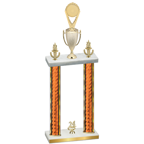 Double Orange Glacier Year Insert Trophy