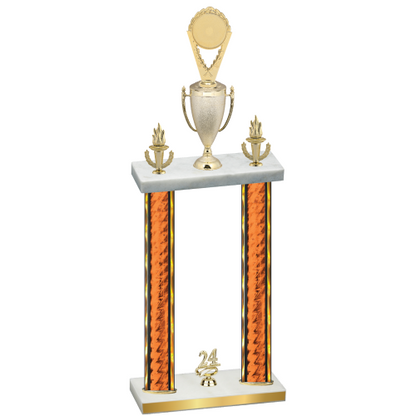Double Orange Glacier Year Insert Trophy