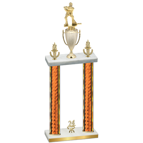 Double Orange Glacier Year Hockey Trophy