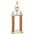 Double Orange Glacier Second Place Lacrosse Trophy