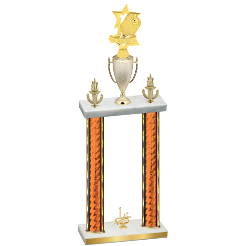 Double Orange Glacier First Place Pickleball Trophy