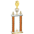 Double Orange Glacier Second Place Pickleball Trophy