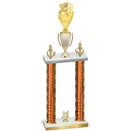 Double Orange Glacier Year Pickleball Trophy