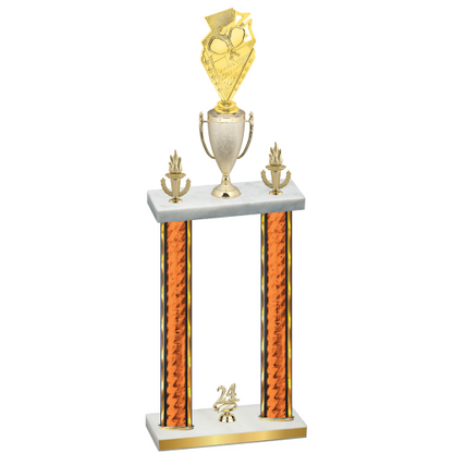Double Orange Glacier Year Pickleball Trophy