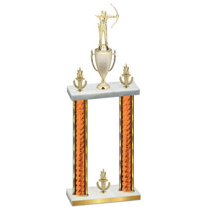 Double Orange Glacier Victory Archery Trophy